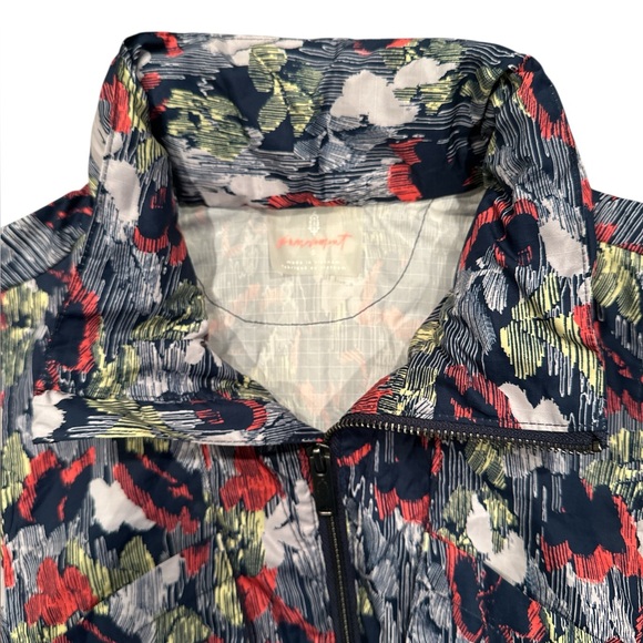 NWT FP Movement Blue Supernova Floral Pippa Packable Hooded Lightweight Vest | S - Picture 7 of 15